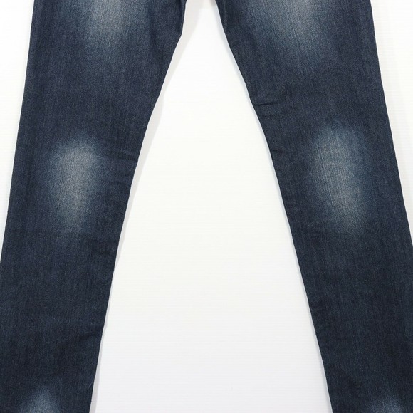 Gumm Junior Womens Embellished Jeans 5/6 Flap Pockets Rhinestone Button Slim Leg - Picture 7 of 10